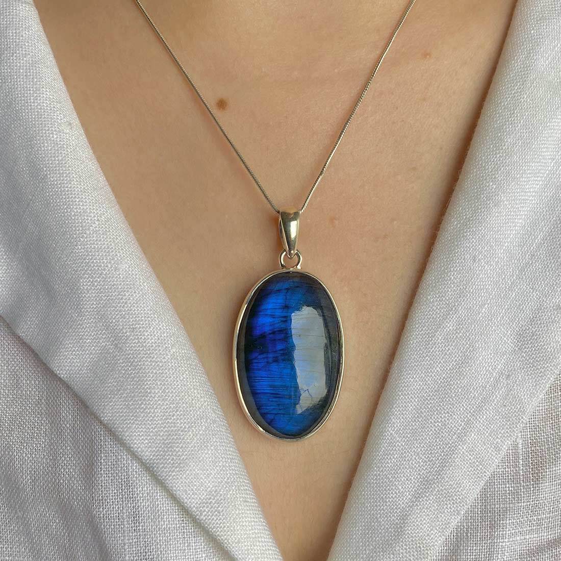 Labradorite Pendant-(LBD-P-12.)